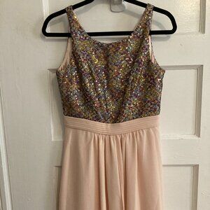 Glitter Rose short dress